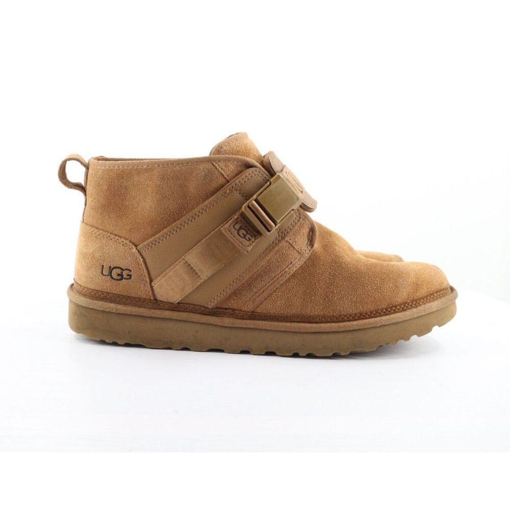 Ugg Mens Neumel Boot Snapback Chestnut Size 14 Leather Shearling Lined